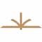 Ekena Millwork Redmond Smooth Timber Gable Bracket, Western Red Cedar, 72"W x 27"H x 3 1/2"D x 3 1/2"F, 9/12 Pitch GBW072X27X0404RED00SWR - alternate 1